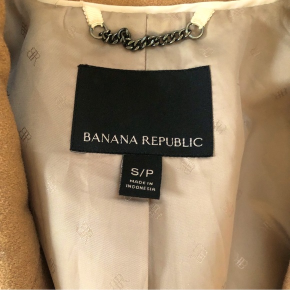 Banana Republic Tan Wool Coat [S] - Picture 2 of 3